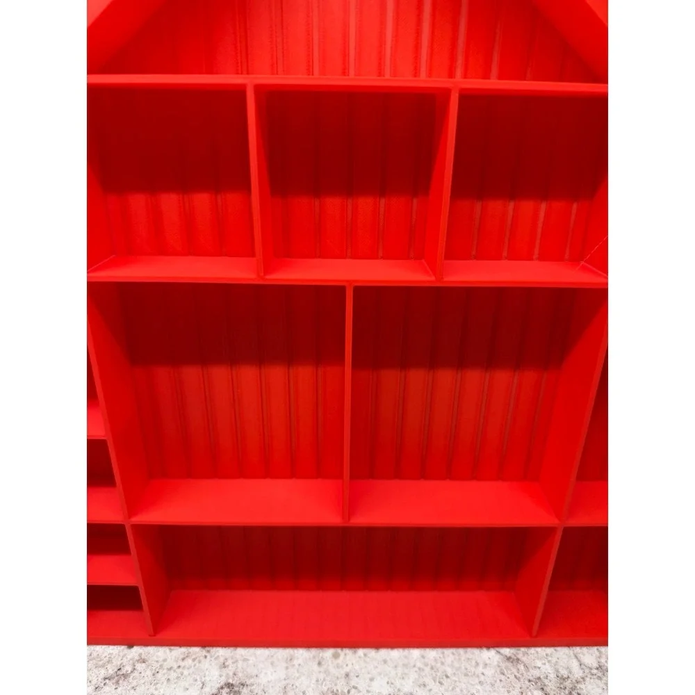 Red Barn Shadow Box Display Shelf 3D Printed Farmhouse Miniature Trinkets 12in